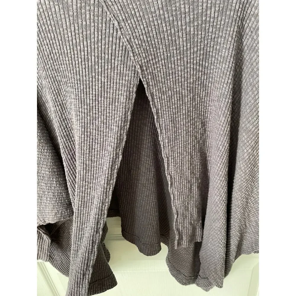 Free People FP Beach World Traveler Pull Over Purple Gray Size Small